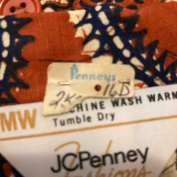 Vintage JCPenney African Afro-Centric Print Cotton Button Down Shirt - Picture 11 of 14